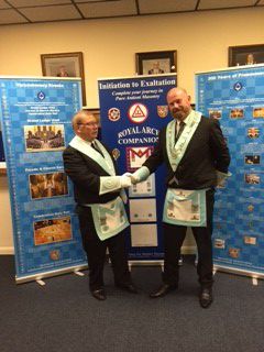Heritage Lodge install their Worshipful Master