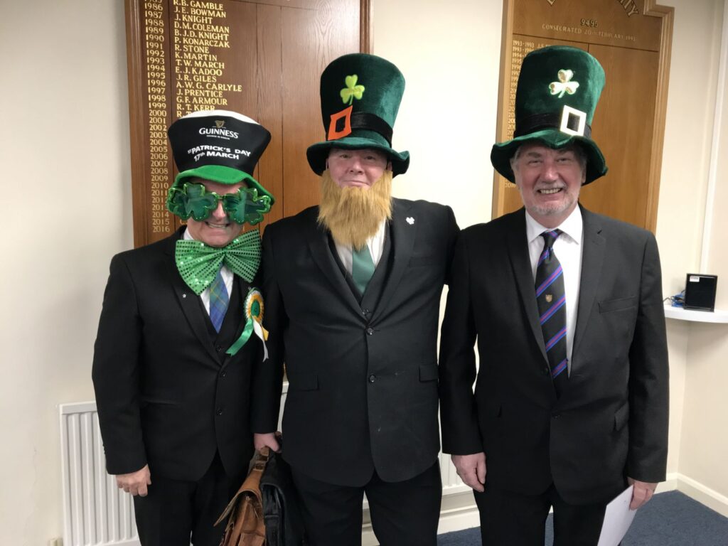 St.Patricks day at Thistle & Rose Lodge.