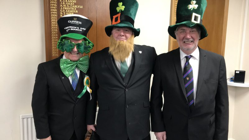 St.Patricks day at Thistle & Rose Lodge.