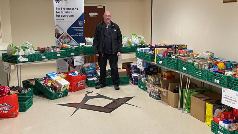 Corby Light Blues Food Bank Collection
