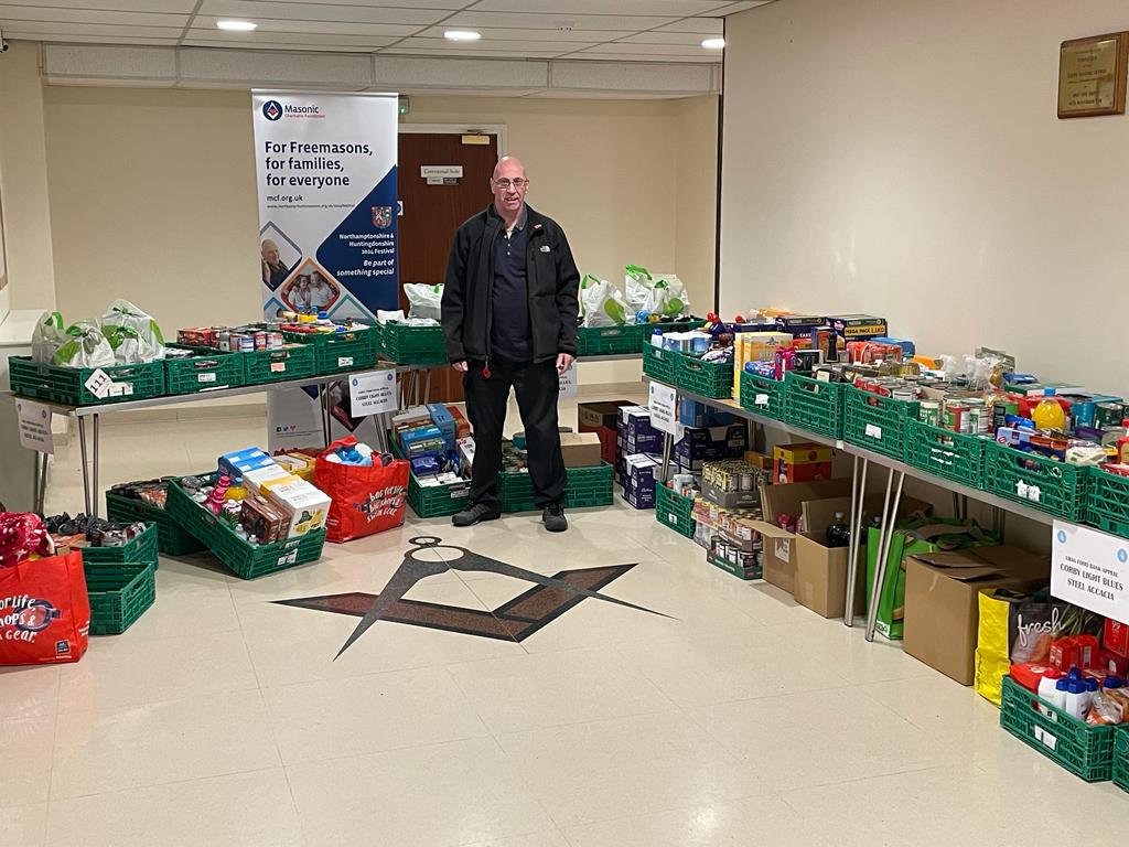 Corby Light Blues Food Bank Collection