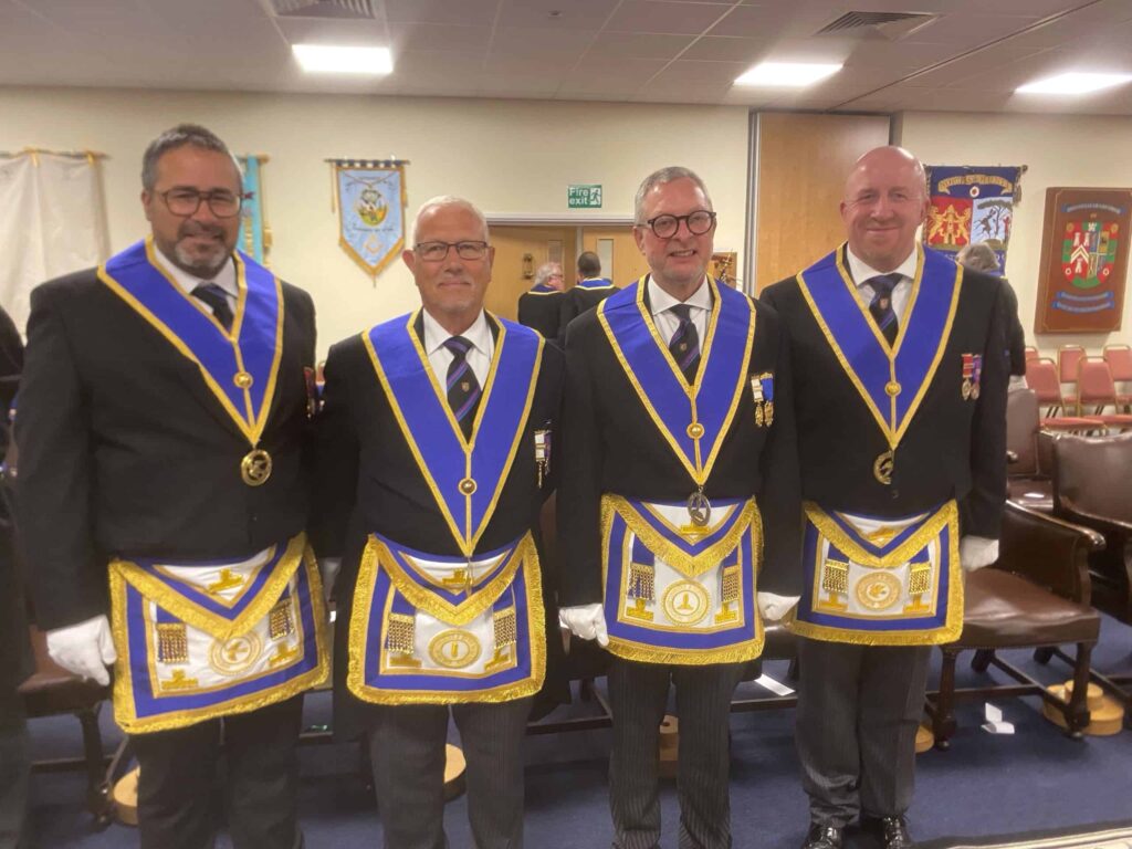 Corby Masons receiving Provincial Honours