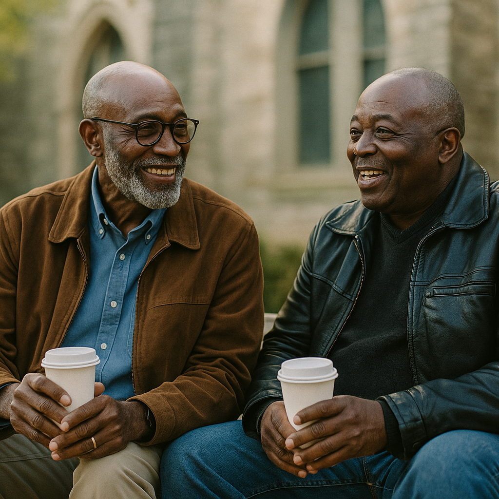 Two freemasons talking - What Is Freemasonry