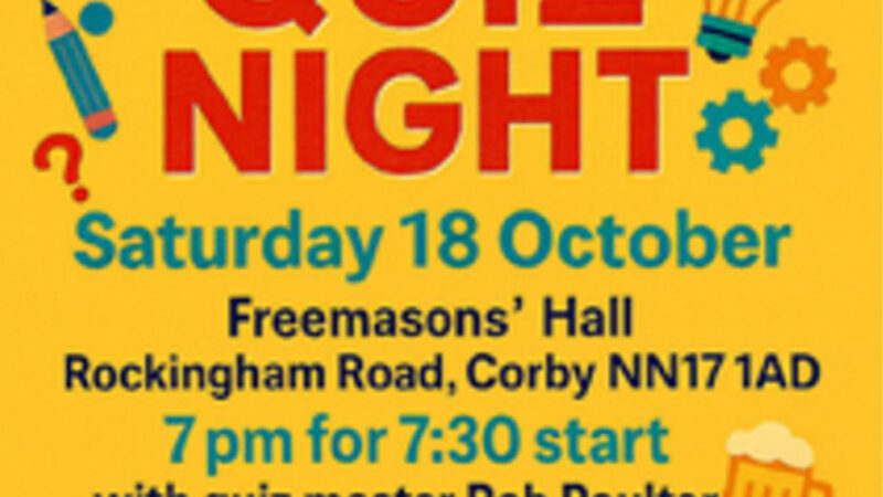 Quiz Night Returns to Corby