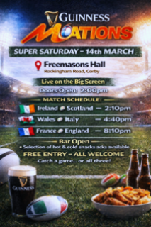 Rugby at the Corby Masonic Complex