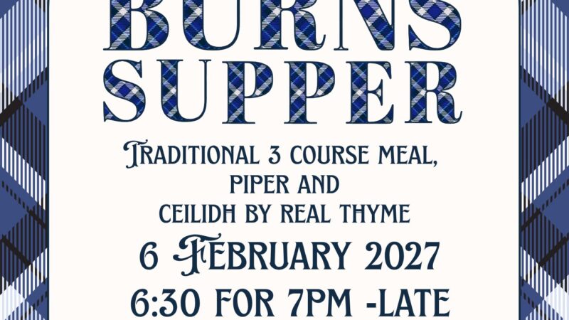 LAMS – Burns night 2027